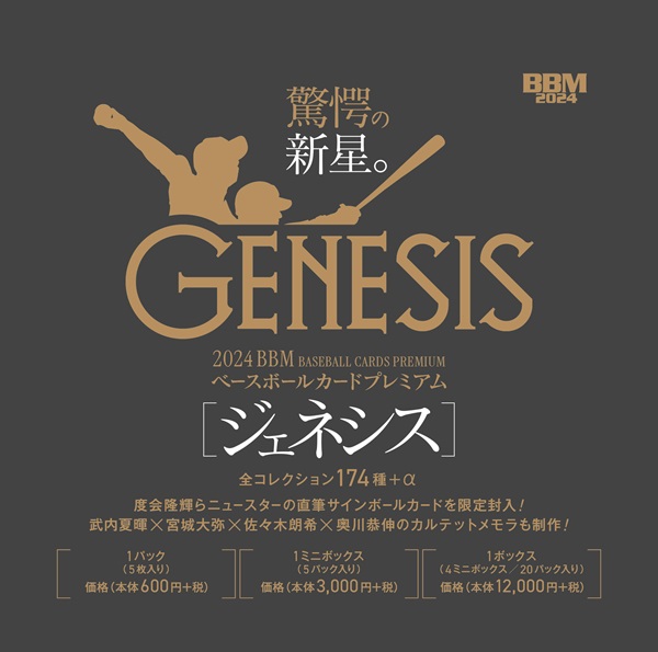 BBM BASEBALL CARDS
PREMIUM 2024
「GENESIS/ジェネシス」